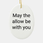 Moge de staan met u Keramisch Ovaal Ornament (Achterkant)