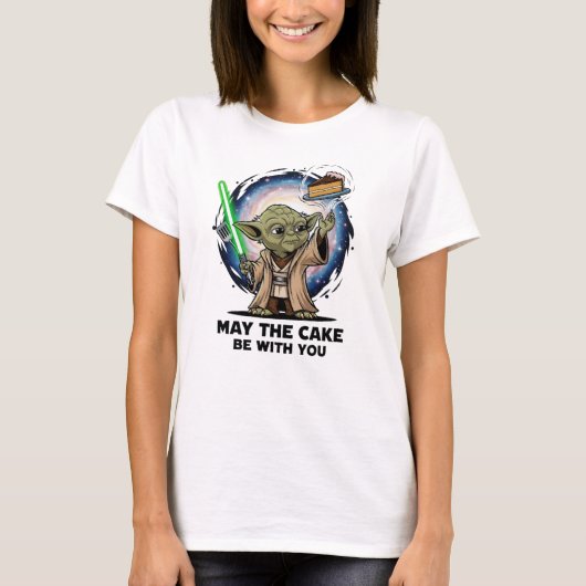 Moge de taart met je-taart parodie zijn t-shirt (Voorkant)