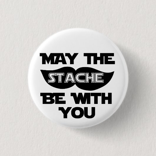 Moge de trap bij je liggen ronde button 3,2 cm (Voorkant)