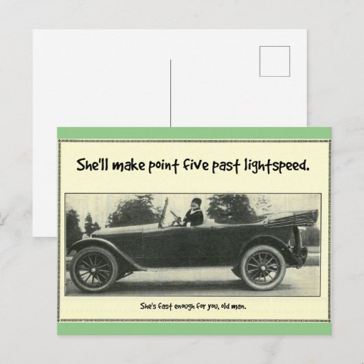 "Moge de vierde bij je zijn" Briefkaart (Voorkant / Achterkant)