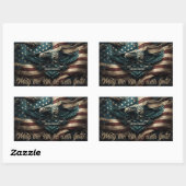 Moge de vierde met je Eagle zijn Rechthoekige Sticker (Vel)