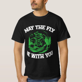 "Moge de vlieg met je zijn" vliegvissen sport SVG T-shirt