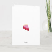Moge de vork bij je zijn Roze Verjaardag Kaart (Achterkant)