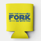 Moge de vork bij u zijn blikjeskoeler (Achterkant)