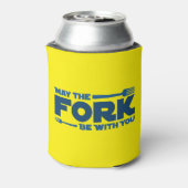 Moge de vork bij u zijn blikjeskoeler (Blikje Achterkant)