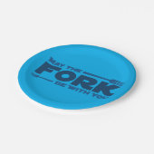 Moge de vork bij u zijn papieren bordje (Gekanteld)