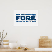 Moge de vork bij u zijn poster (Keuken)