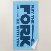 Moge de vork bij u zijn strandlaken (Voorkant)