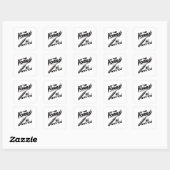 Moge de vorken bij je zijn - Funny Fork Pun Design Vierkante Sticker (Vel)