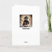 Moge de vorken bij je zijn Grappige Thanksgiving Kaart (Achterkant)