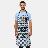 Moge de Vorken met U Blauw Vuur Mannen zijn Schort (Gedragen)