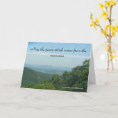 Moge de vrede die komt, Condoleance Kaart (Gele Bloem)