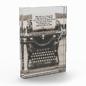 Moge de weg omhoog en ontmoet u - Oude schrijfmach Fotoblokken (Links)