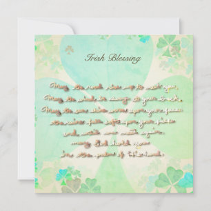 "Moge de weg omhoog gaan..." Handgeschreven met de Kaart