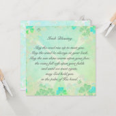 "Moge de weg omhoog gaan..." Ierse zegen Kaart (Voorkant / Achterkant in situ)