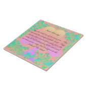 "Moge de weg omhoog gaan..." Ierse zegening Tegeltje (Zijkant)