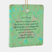 "Moge de weg omhoog gaan" Irish Blessing Ornament (Rechts)