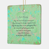 "Moge de weg omhoog gaan" Irish Blessing Ornament (Links)