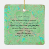 "Moge de weg omhoog gaan" Irish Blessing Ornament (Achterkant)