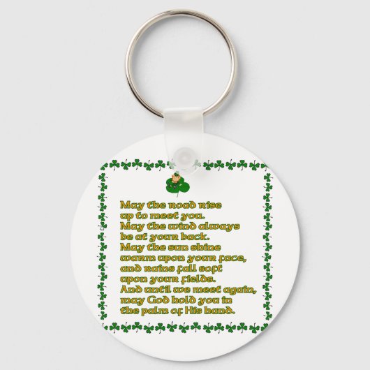 Moge de weg omhoog gaan om je te ontmoeten. sleutelhanger (Voorkant)