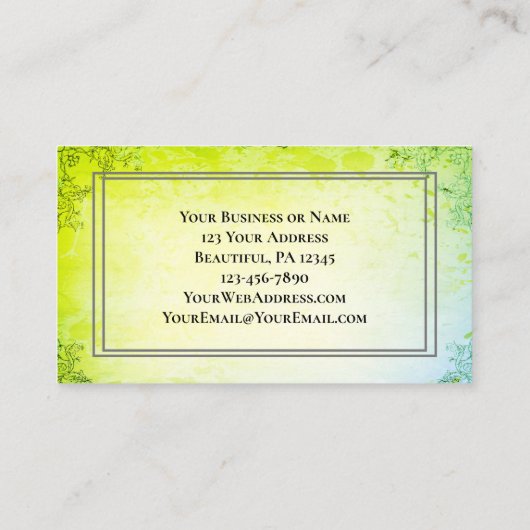 Moge de weg omhoog gaan om u Iers te ontmoeten Visitekaartje (Achterkant)