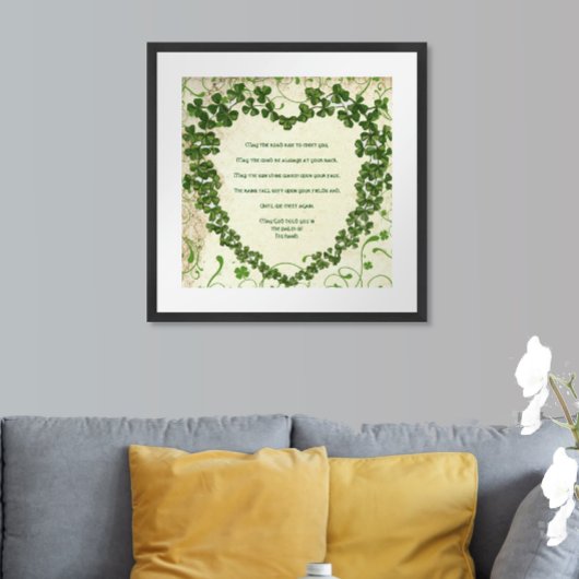 Moge de weg omhoog gaan om u Irish Blessing te ont Poster