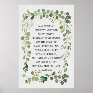 Moge de weg omhoog komen om u te ontmoeten poster