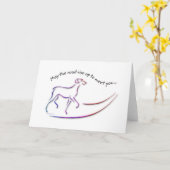 Moge de weg omhoog met Dog wenskaarten Kaart (Gele Bloem)