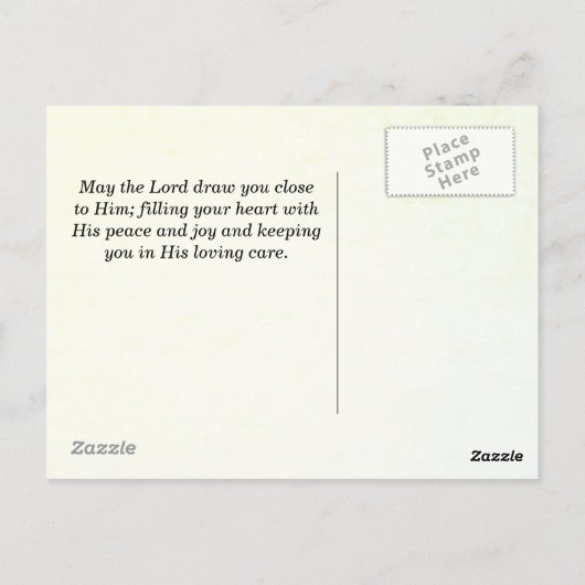 Moge de weg omhoog om u te ontmoeten, Ierse zegeni Briefkaart (Achterkant)