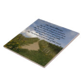 Moge de weg omhoog om u te ontmoeten, Ierse zegeni Tegeltje (Zijkant)