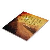 Moge de weg omhoog om u te ontmoeten, Ierse zegeni Tegeltje (Zijkant)