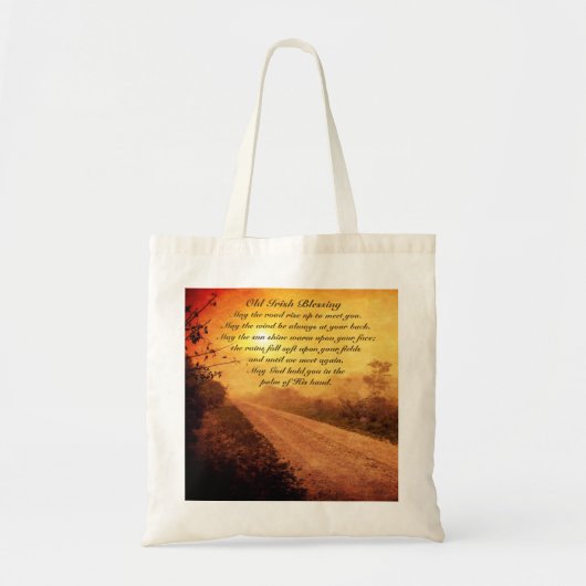 Moge de weg omhoog om u te ontmoeten, Ierse zegeni Tote Bag (Voorkant)
