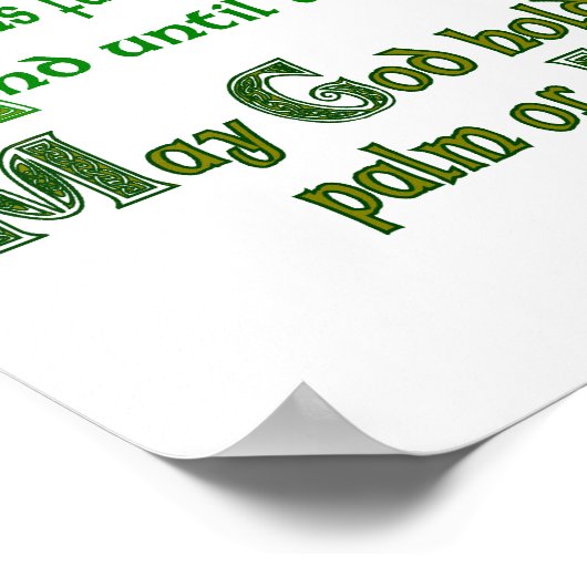 Moge de weg omhoog om u te ontmoeten poster (Hoek)