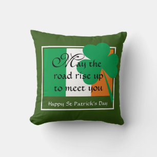 Moge de weg stijgen HAPPY ST PATRICKS DAY Kussen