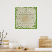 Moge de weg voor je oprijzen poster (Keuken)