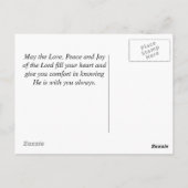 Moge de Wegrijping omhoog om u te ontmoeten, Irish Briefkaart (Achterkant)