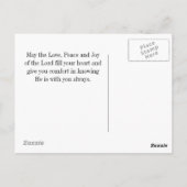 Moge de Wegrijping omhoog om u te ontmoeten, Irish Briefkaart (Achterkant)