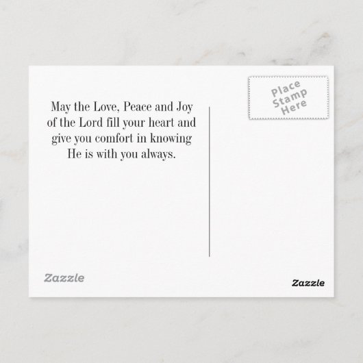 Moge de Wegrijping omhoog om u te ontmoeten, Irish Briefkaart (Achterkant)