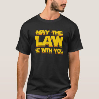 Moge de wet bij je zijn grappige nieuwe advocaat t-shirt