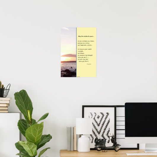 Moge de wijsheid van jou zijn... poster (Thuiskantoor)