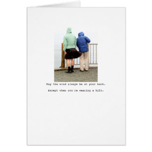 Moge de wind altijd op je rug liggen...