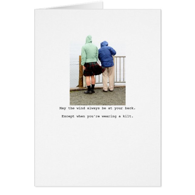 Moge de wind altijd op je rug liggen... (Voorkant)