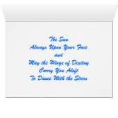 "Moge de wind altijd op je rug zijn...." (Binenzijde Horizontaal (Onderkant))