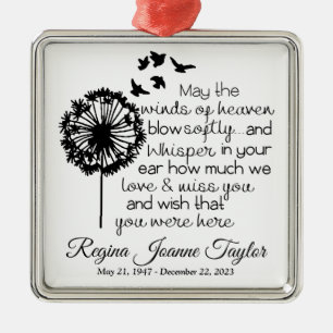 Moge de winden van de Hemelse Memorial Ornament