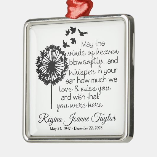 Moge de winden van de Hemelse Memorial Ornament (Links)