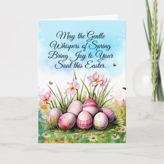 Moge de zachte fluisteraars van de lente vreugde b kaart (Voorkant)