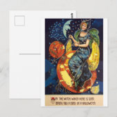 Moge deze heks je een vogel uit Halloween brengen Briefkaart (Voorkant / Achterkant)