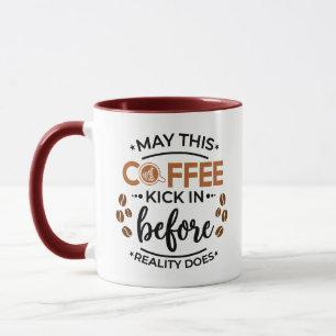 Moge deze koffie erin trappen voordat de werkelijk mok