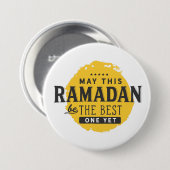 Moge deze Ramadan nog de beste zijn Ronde Button 7,6 Cm (Voorkant /achterkant)