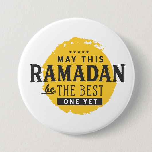 Moge deze Ramadan nog de beste zijn Ronde Button 7,6 Cm (Voorkant)
